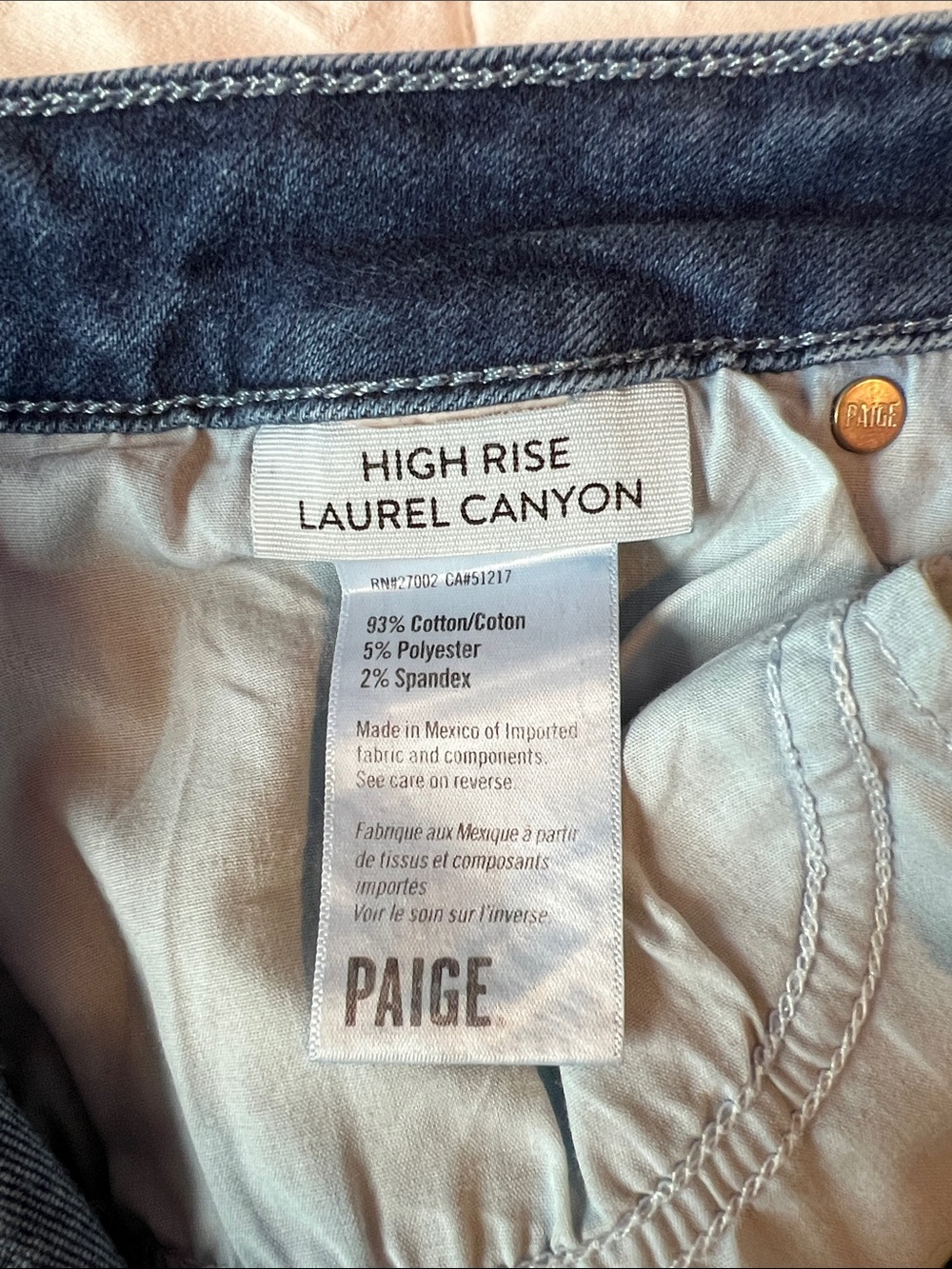 PAIGE High Rise Laurel Canyon Boot Cut Jean in Dark Wash - Picture 10 of 10